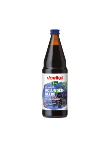 Voelkel Holundersaft 100% ursprünglich rein – Biologisch in einer 0,75l Flasche