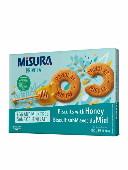Privolat Kekse mit Honig – ohne Milch und Eier – 400g Misura