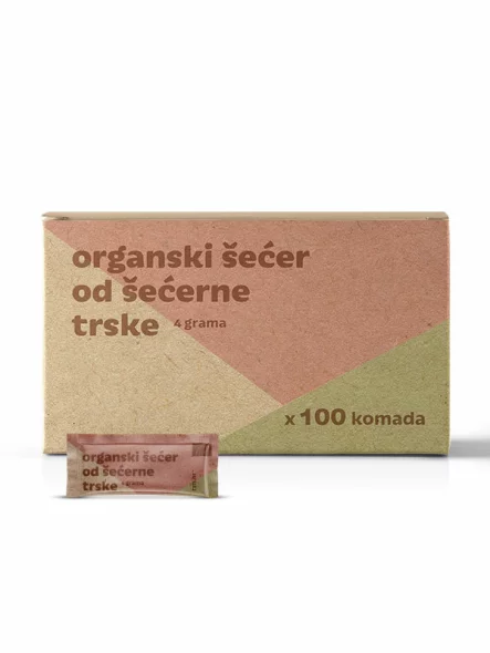 Nutrigold Rohrzucker im Beutel Biologisch 4g x 100 Stück - 400g