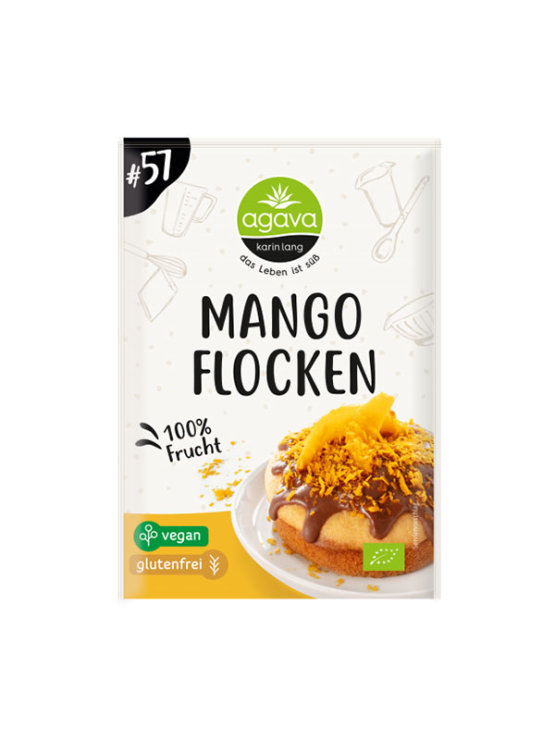 Dekostreusel - Mangoflocken Glutenfrei - Biologisch 20g Agava Karin Lang