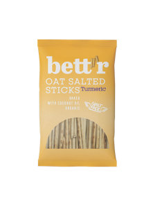 Bett'r Gesalzene Haferflocken-Sticks mit Kurkuma – Biologisch in einer 50g Packung