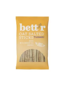 Bett'r Gesalzene Haferflocken-Sticks mit Kurkuma – Biologisch in einer 50g Packung