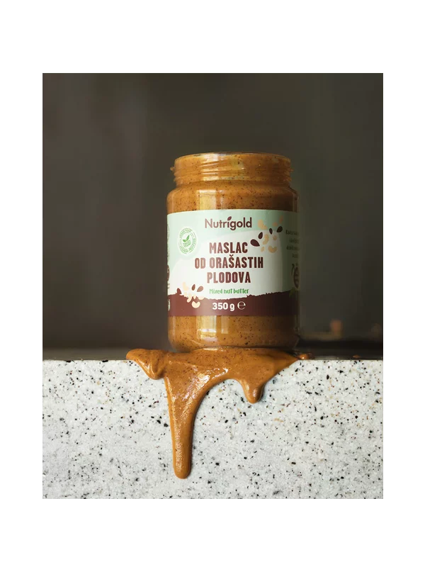 Nutrigold Nussbutter Mix 100% rein in einer 350 Gramm Packung