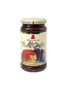 Zwergenwiese FruchtGarten Aufstrich mit Pflaumen glutenfrei & Bio im 225g Glas