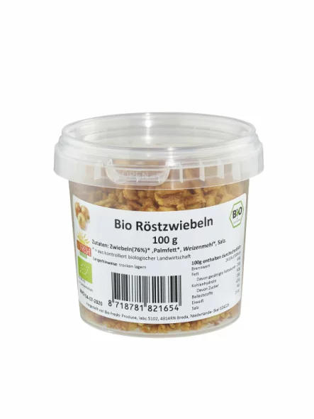 Bio Freshi Produce Röstzwiebeln – Biologisch in der 100g Packung