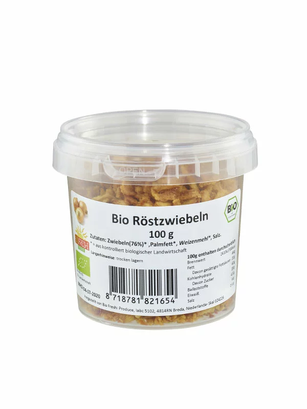 Bio Freshi Produce Röstzwiebeln – Biologisch in der 100g Packung