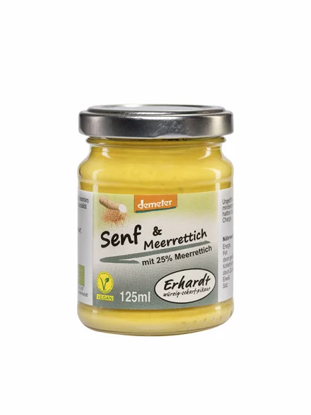 Erhardt Senf & Meerrettich - Biologisch 125g