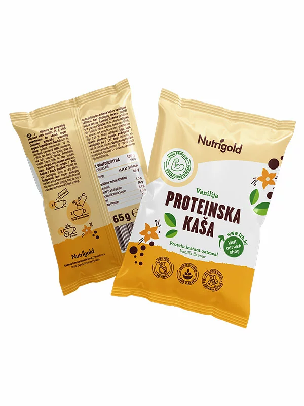 Nutrigold Protein Porridge – Vanille in einer 65g Packung