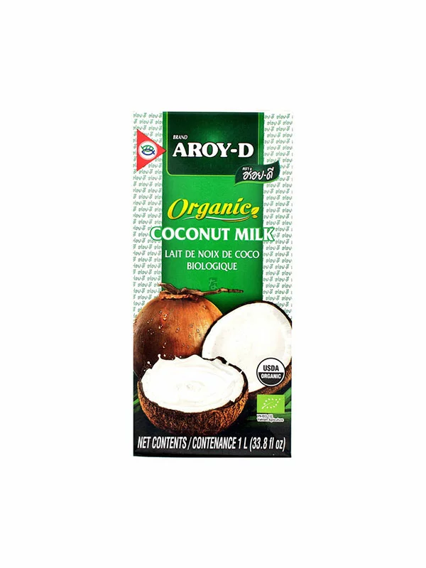 Aroy-D Kokosmilch mit 19% Fett – Biologisch  in einer 1000ml Packung