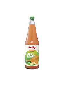 Voelkel Karotten- und Ingwersaft 100% rein – Biologisch in einer 0,7l Flasche