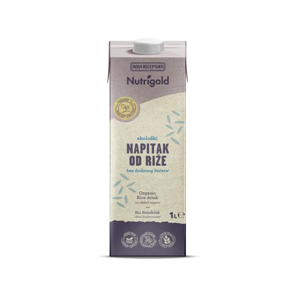 Nutrigold Reisdrink ohne Zuckerzusatz - Biologisch in einer 1000ml Packung