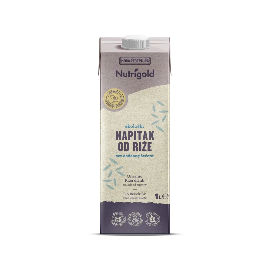 Nutrigold Reisdrink ohne Zuckerzusatz - Biologisch in einer 1000ml Packung