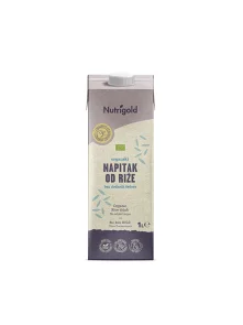 Nutrigold Reis Drink ohne Zuckerzusatz - Biologisch in einer 1000ml Packung