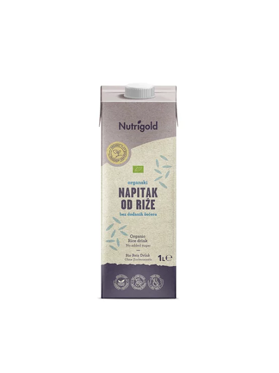 Nutrigold Reis Drink ohne Zuckerzusatz - Biologisch in einer 1000ml Packung