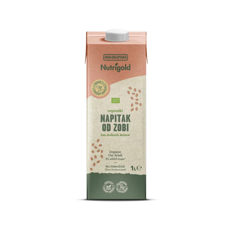 Nutrigold Haferdrink ohne Zuckerzusatz – Biologisch in einer 1000 ml Packung