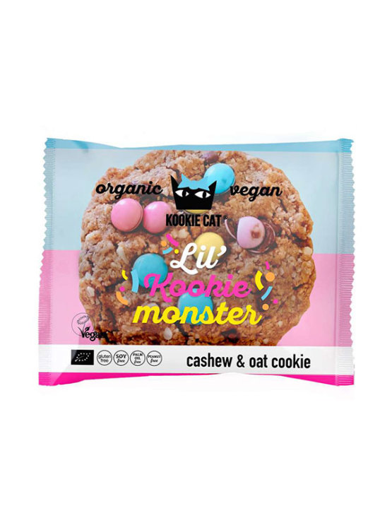 Vanillekeks mit bunten Bonbons – Biologisch 50g Kookie Cat