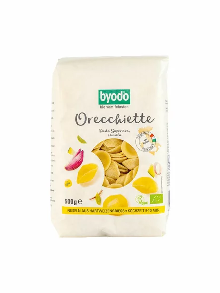 byodo Hartweizen Orecchiette – Biologisch in einer 500g Verpackung