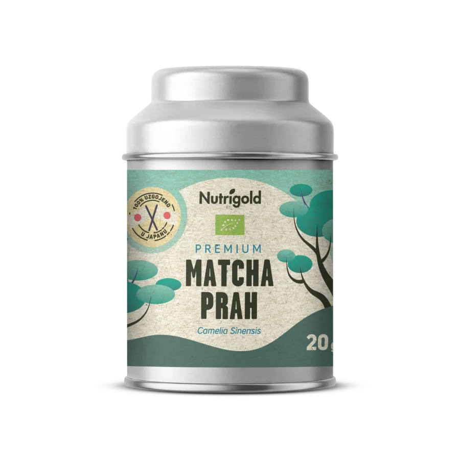 Nutrigold Matcha Pulver Premium Ceremonial - Biologisch in einer 20 Gramm Packung
