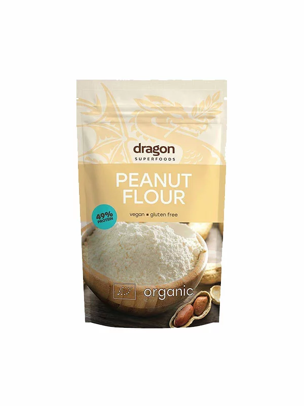 Dragon Superfoods Erdnussmehl – ​​Biologisch in einer 200g Packung