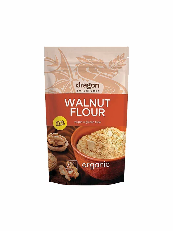 Dragon Superfoods Walnussmehl – ​​Biologisch in einer 200g Packung