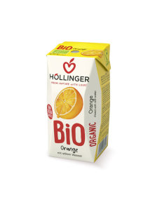 Höllinger Orangensaft Tetrapak mit Strohhalm - Biologisch 200ml