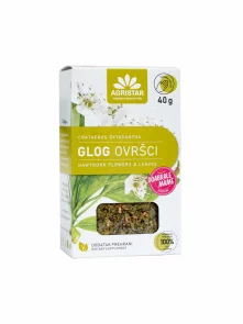 Agristar Weißdornspitzen Tee in einer 40g Packung