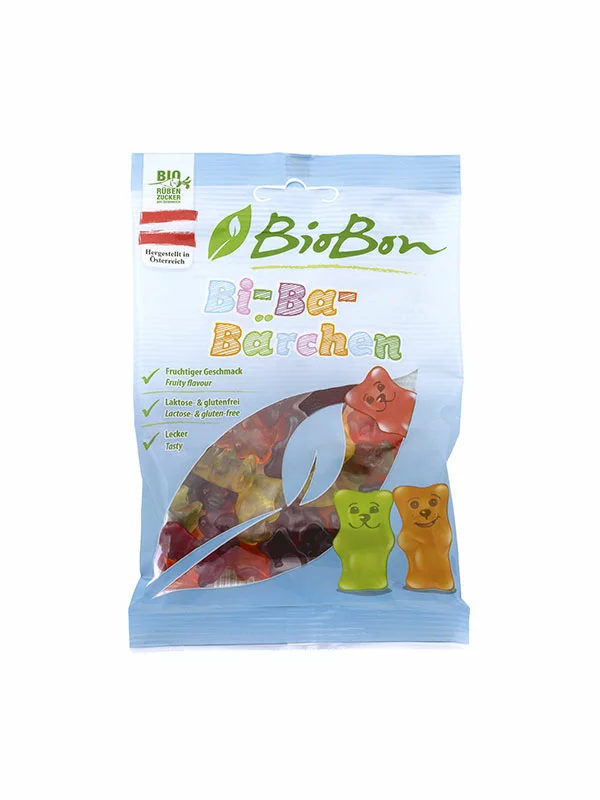 BioBon Fruchtgummibärchen glutenfrei – Biologisch in einer 100g Packung