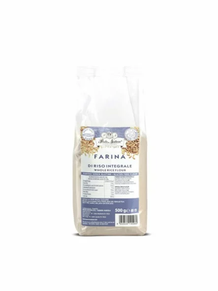 Pasta Natura Reismehl Vollkorn Glutenfrei – Biologisch in einer Packung von 500g