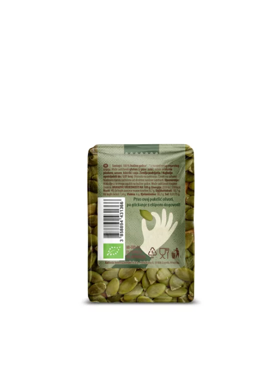 Nutrigold NutriGo biologische Kürbiskerne in einer 100 Gramm Packung
