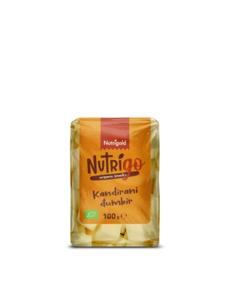 Nutrigold NutriGo - Kandierter Ingwer - Biologisch in einer 100 Gramm Packung