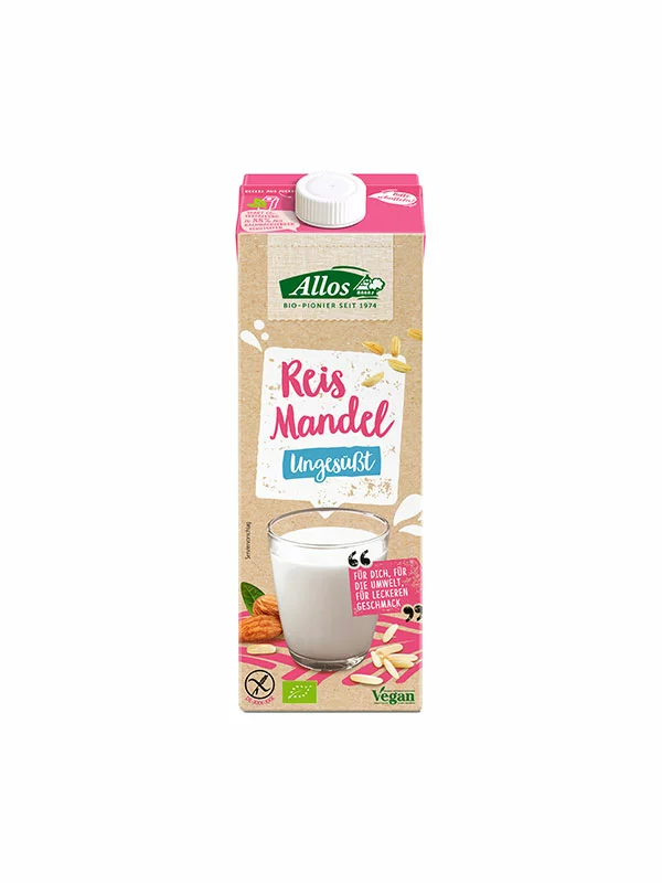 Allos Reis-Mandel Drink – Biologisch in der 1000ml Packung