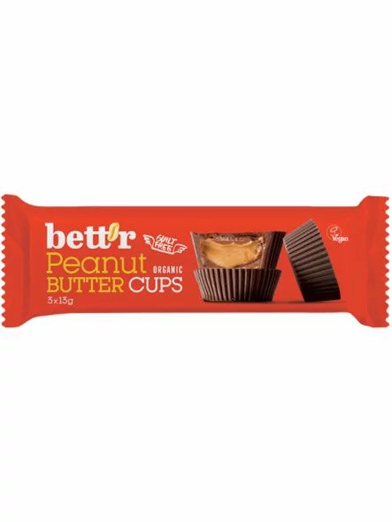 Cups mit Erdnusscreme – Biologisch 39g Bett'r