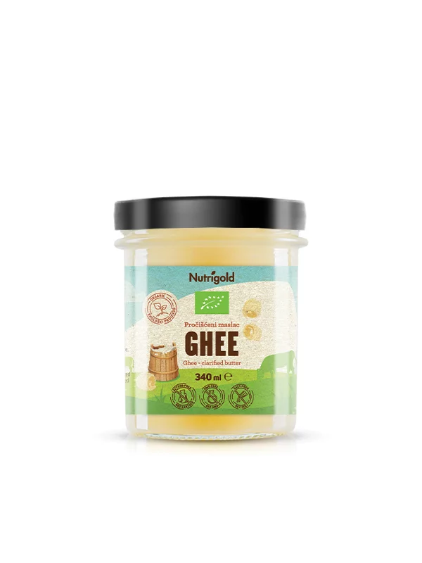 Nutrigold Ghee geklärte Butter - Biologisch in einer 340ml Packung
