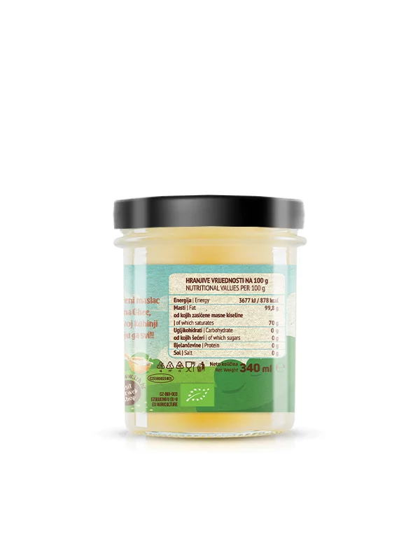 Nutrigold Ghee geklärte Butter - Biologisch in einer 340ml Packung