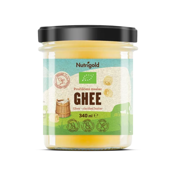Nutrigold Ghee geklärte Butter - Biologisch in einer 340ml Packung