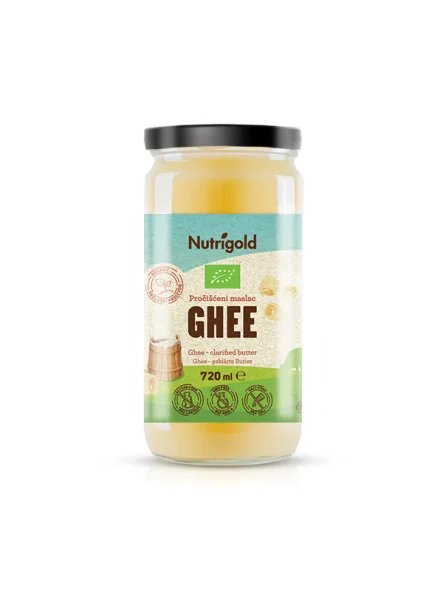 Nutrigold Ghee geklärte Butter - Biologisch in einer 720ml Packung