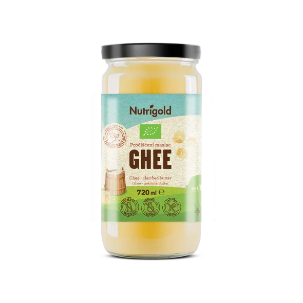 Nutrigold Ghee geklärte Butter - Biologisch in einer 720ml Packung