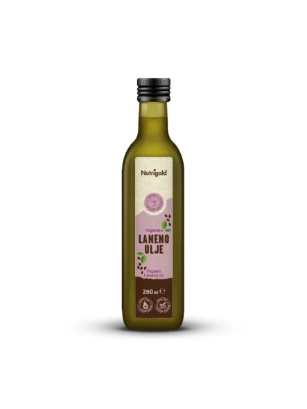 Nutrigold Leinsamenöl biologisch kaltgepresst in einer 250 ml Packung