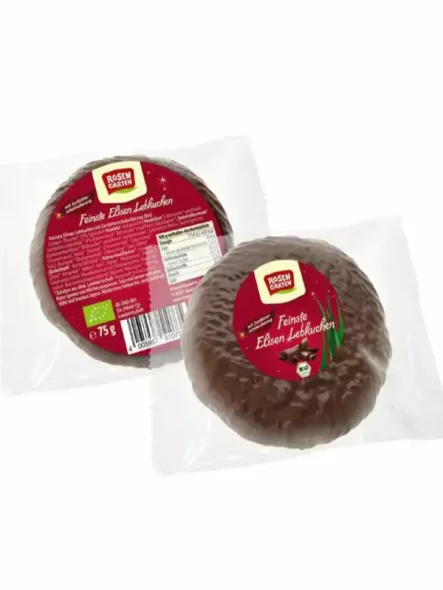 Rosengarten Lebkuchen mit Schokolade – Biologisch in einer 75g Packung
