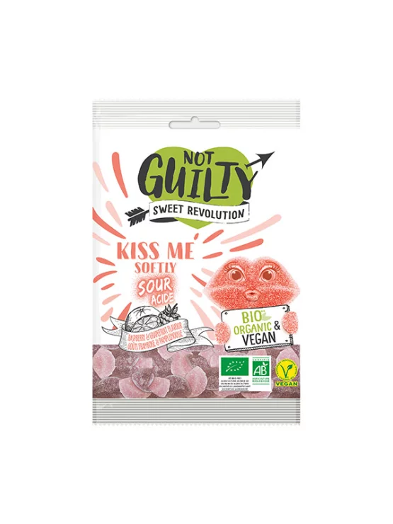 Not Guilty Kiss me vegane Gummibärchen – Biologisch in einer 100g Packung