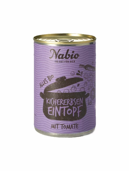 Nabio Kichererbseneintopf – Biologisch in einer 400g Packung