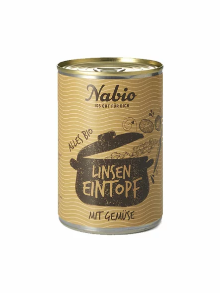 Nabio Linseneintopf – Biologisch in einer 400g Packung