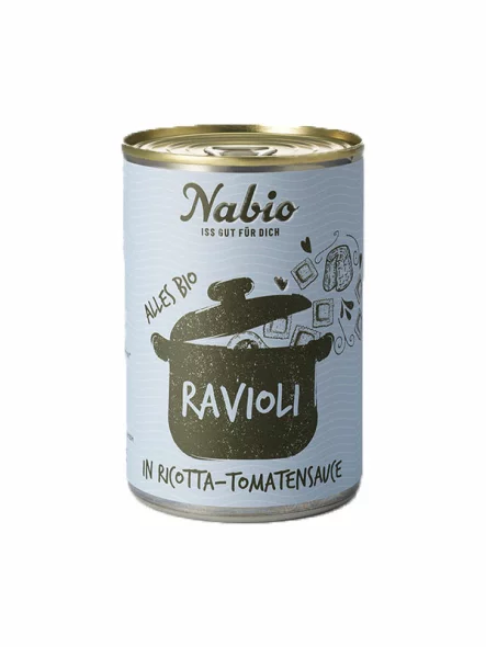 Ravioli in Ricotta-Tomatensauce – Biologisch 400g Nabio