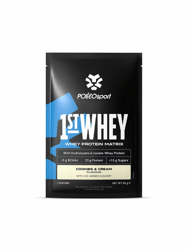Me:First Whey Protein Cookies & Cream in einer 30g Packung