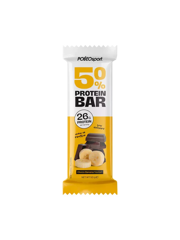 Polleo Sport Proteinriegel Banane & Schokolade in einer 50g Packung