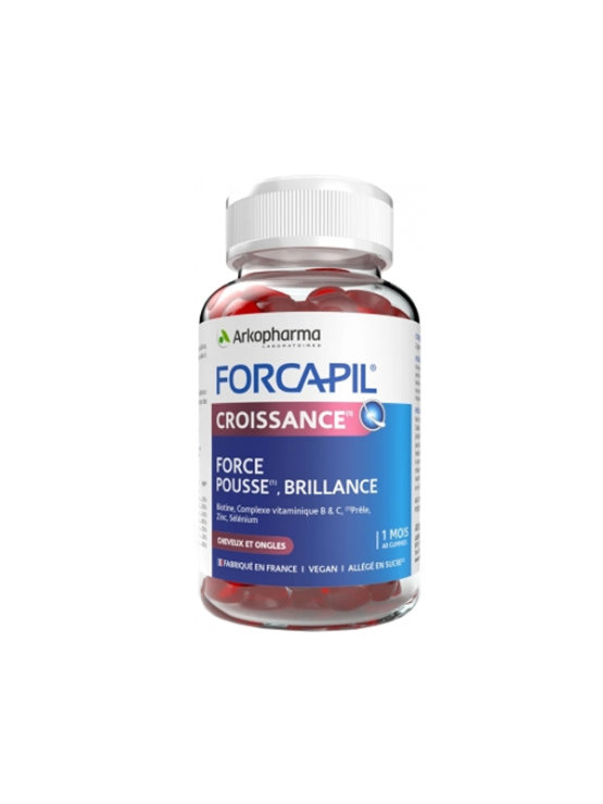 Forcapil-Gummis für Haut, Haare und Nägel – 60 Stück – Arkopharma
