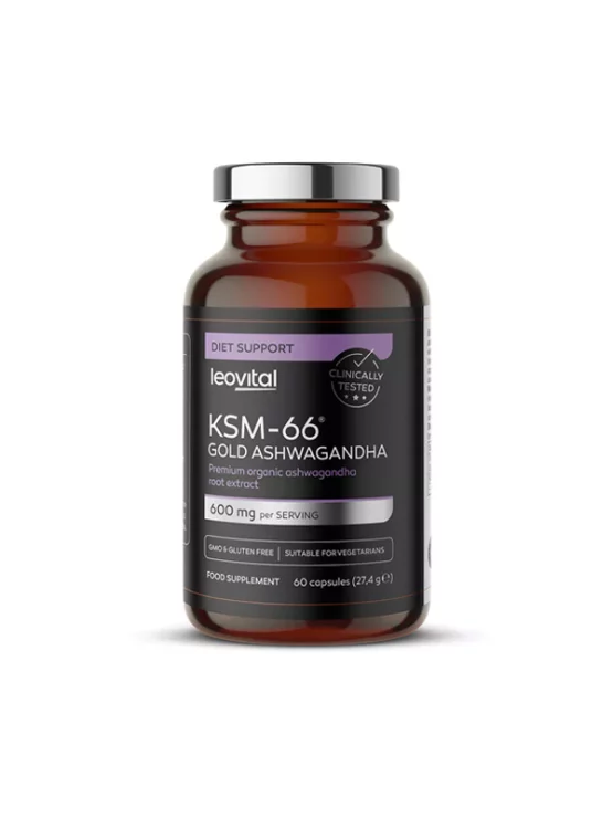 Polleo Sport KSM-66 Ashwagandha mit 60 Kapseln in der Packung