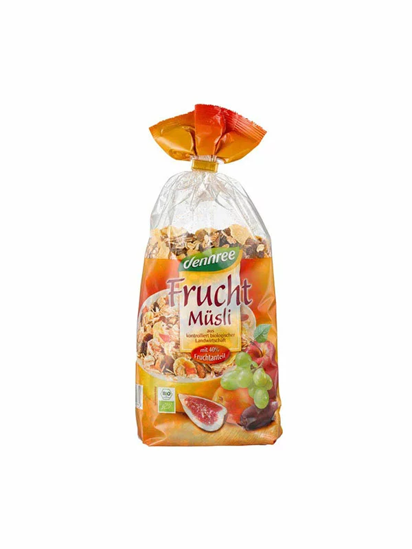 Dennree Früchtemüsli – Biologisch in einer 750g Packung