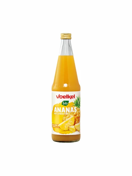 Voelkel Ananassaft – Biologisch in einer 700ml Flasche