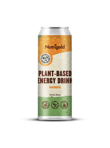 Nutrigold Yerba Mate pflanzlicher Energy Drink - Orange in einer 330ml Packung